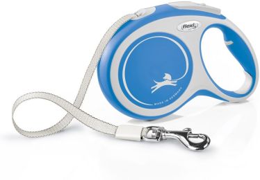 Flexi New Comfort Retractable Tape Leash - Blue (size: Large - 26' Tape (Pets up to 110 lbs))