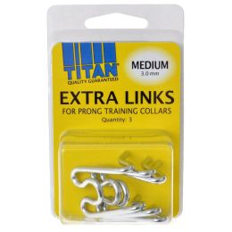 Titan Extra Links for Prong Training Collars (size: Medium (3.0 mm) - 3 Count)