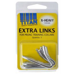 Titan Extra Links for Prong Training Collars (size: X-Heavy (4.0 mm) - 3 Count)