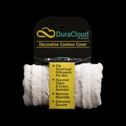 DuraCloud Orthopedic Pet Bed and Crate Pad Contour Cover (Color: Sand, size: X-Small)