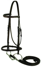 Gatsby Fancy Stitched Bridle (Color: Havanna, size: Oversize)