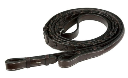 Gatsby Raised Laced Reins (Color: Havanna, size: 5/8 X-Long)