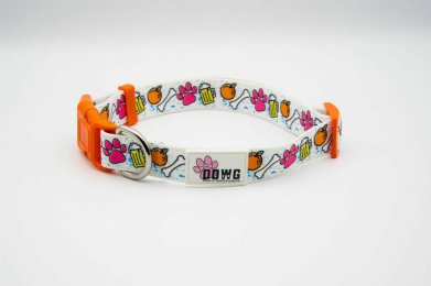 The Dowg Dog Collar (Color: Bones and Brews, size: Small/Medium)