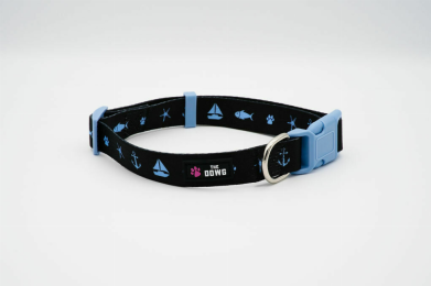 The Dowg Dog Collar (Color: Sails And Wagging Tails, size: S)