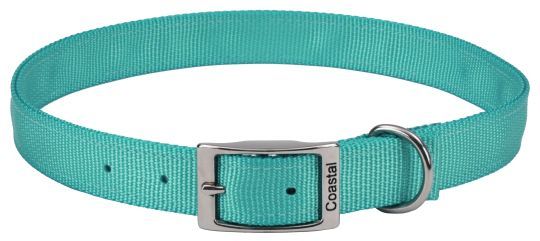 Coastal Pet Double-ply Nylon Dog Collar Teal (size: 18"L x 1"W)