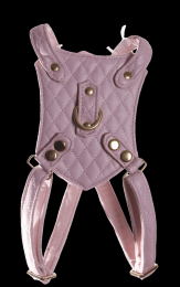 Quilt Dog Harness (Color: Pink, size: L)