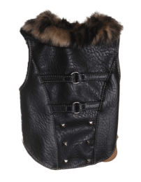 Buffalo Jacket Fur Collar (Color: Brown, size: L)