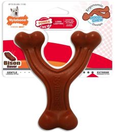 Nylabone Power Chew Wishbone Dog Chew Toy Bison Flavor (size: Regular - 1 count)