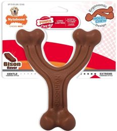 Nylabone Power Chew Wishbone Dog Chew Toy Bison Flavor (size: Giant - 1 count)