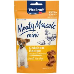 Vitakraft Meaty Morsels Mini Chicken Recipe with Sweet Potato Dog Treat (size: 1.69 oz)