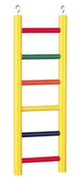 Prevue Carpenter Creations Hardwood Bird Ladder Assorted Colors (size: 6 Rung 12" Long)