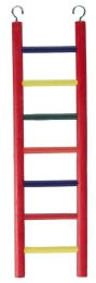 Prevue Carpenter Creations Hardwood Bird Ladder Assorted Colors (size: 7 Rung 15" Long)